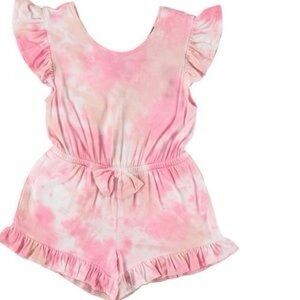 French Connection Kids Pink Tie-Dye Romper